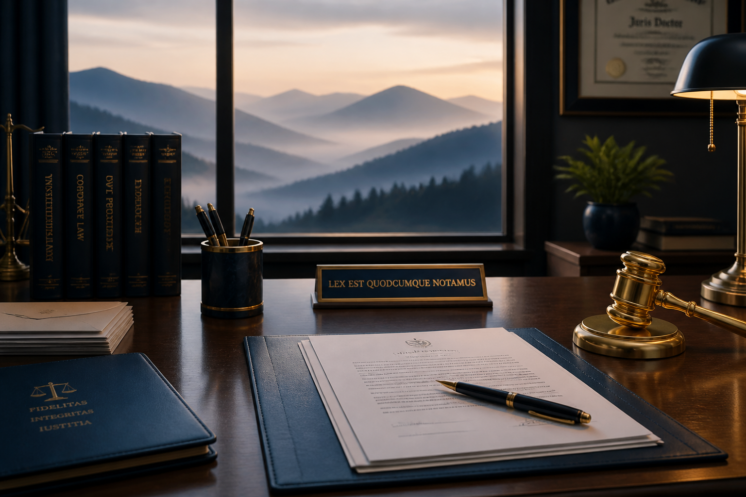 A professional desk setup symbolizing debt relief and Chapter 13 Bankruptcy in Tioga County, PA.